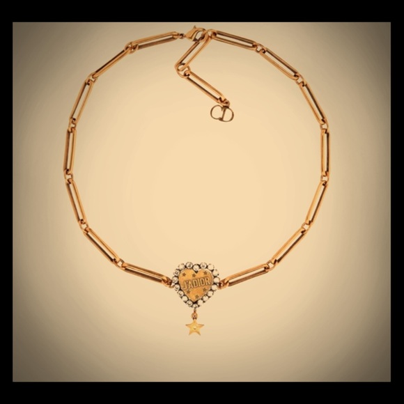 dior heart choker